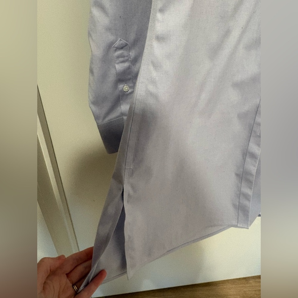 Women’s Brooks Brothers Lavender Tunic Button Up Cotton NonIron Top Shirt 12 - Picture 11 of 15